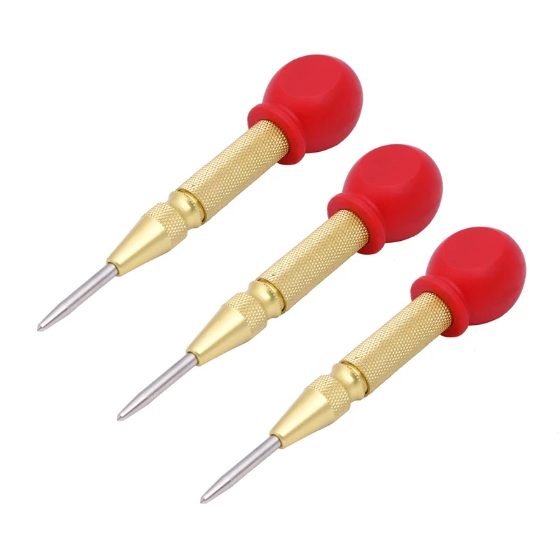 

3Pcs HSS Center Punch Stator Punching Automatic Center Pin Punch Spring Loaded Marking Drilling Tool