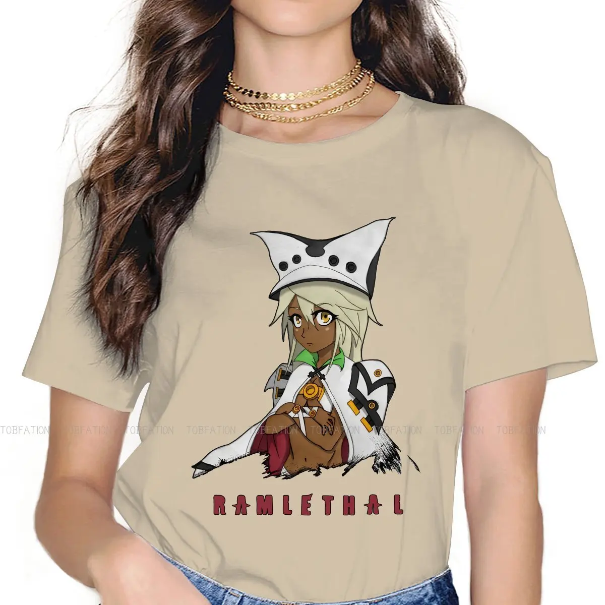 

RAMLETHAL TShirt For Girls Guilty Gear Tees Fashion Ladies T Shirt Basic Summer Loose