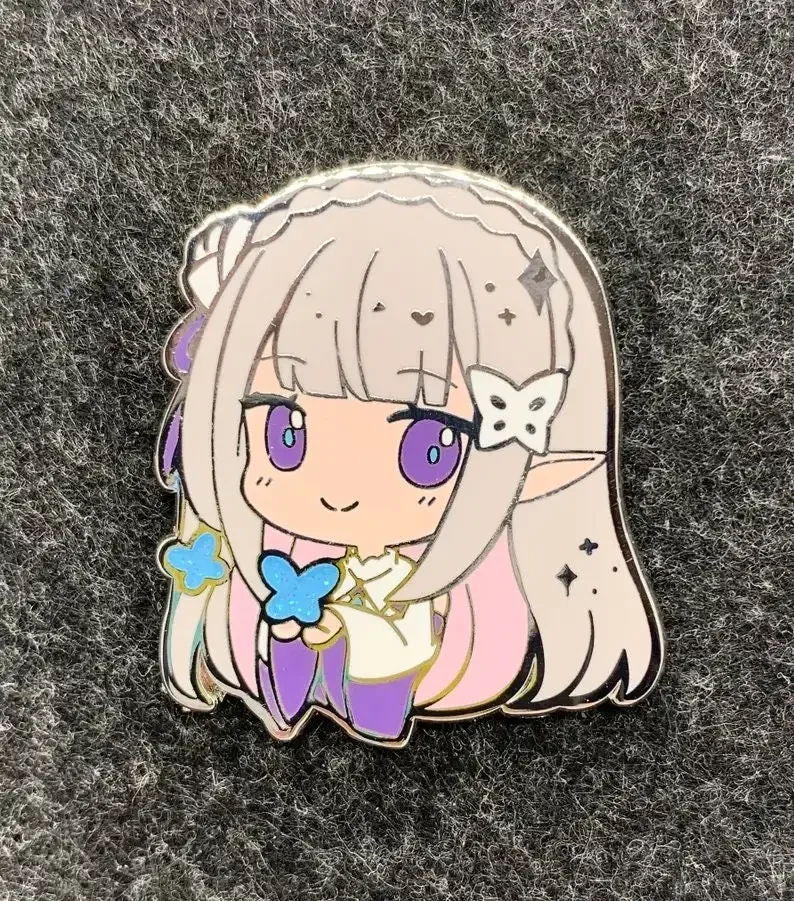 Эмалированная булавка Emilia-RE: ZERO — начиная жизнь в другом мире