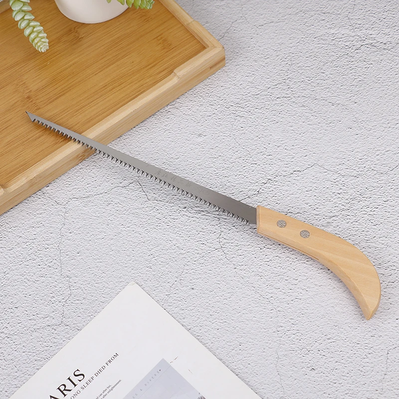 

355mm Mini Hand Saw Woodworking Saw With Wooden Handle Sharp Garden Fruit Tree Pruning Modeling Trimming Saw Cutting Tool