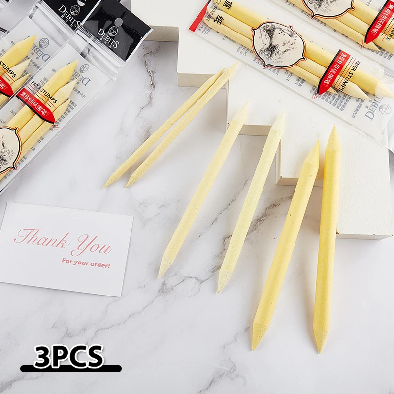 

3PCS Yellow rice paper Sketching Paper Pencil Changing Durable Art Drawing Tool