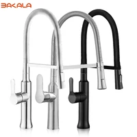 bakala kitchen faucet black nickel hot and cold water classic kitchen faucet brass brushed process swivel faucet br 9202l