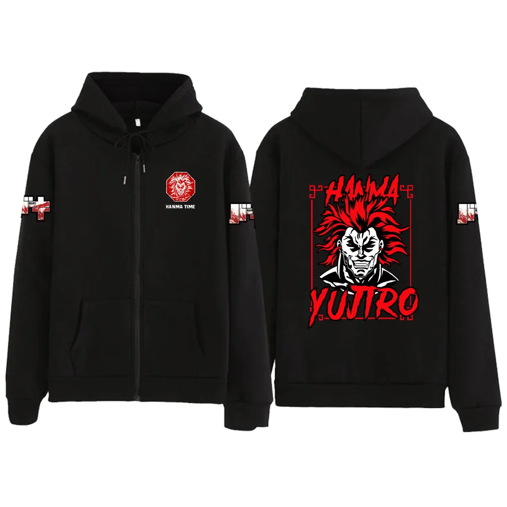 

Baki Anime Hoodie Hanma Yujiro Top Autumn Harajuku Style Casual Pullover