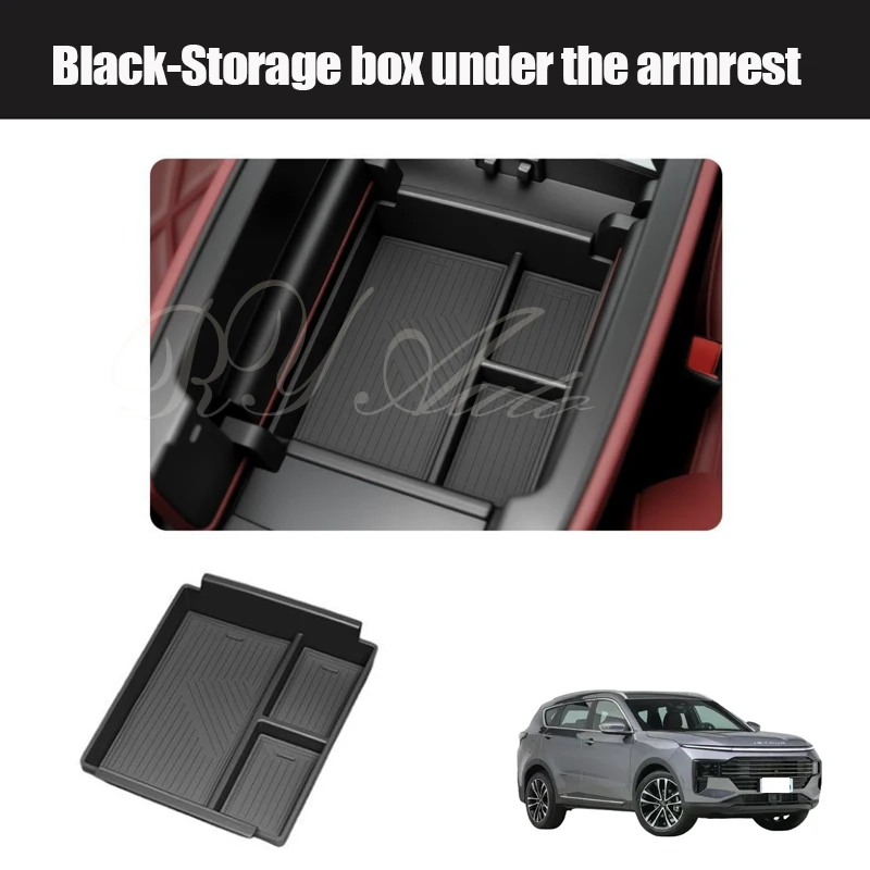 

Автомобильный ящик для хранения Jetour X70 Plus VT9 Soueast S07 Wallys Wolf 2020 ~ 2027, антигрязный подлокотник, центральная консоль, автоаксессуары