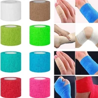 16 pieces colorful sports self adhesive elastic bandage wrap tape elastoplast for knee support pad finger ankle palm shoulder