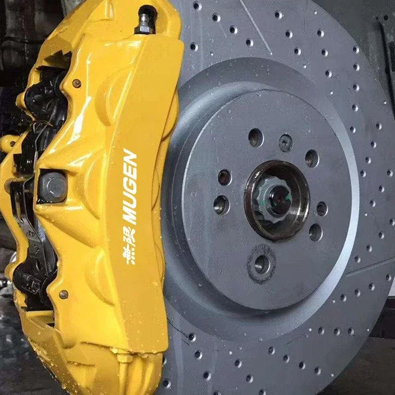 6 шт. автомобильный Стайлинг наклейка на тормозной суппорт для Honda MUGEN значок
