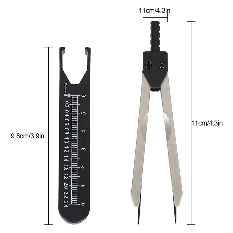 3 шт. измерительные приборы с линейкой
