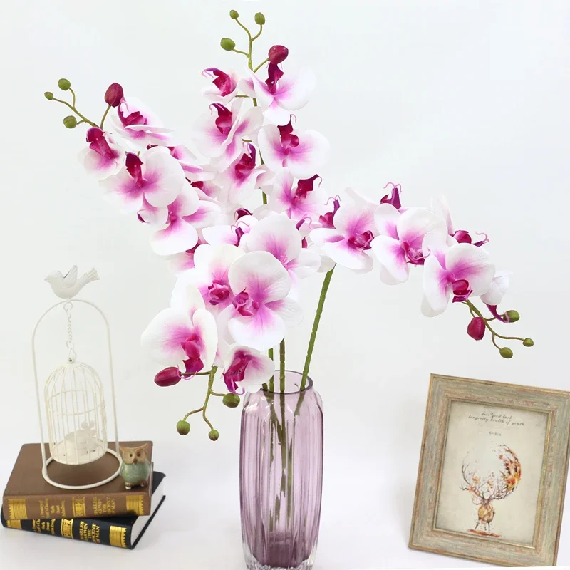 4-цветная искусственная бабочка с настоящим прикосновением орхидея Флорес