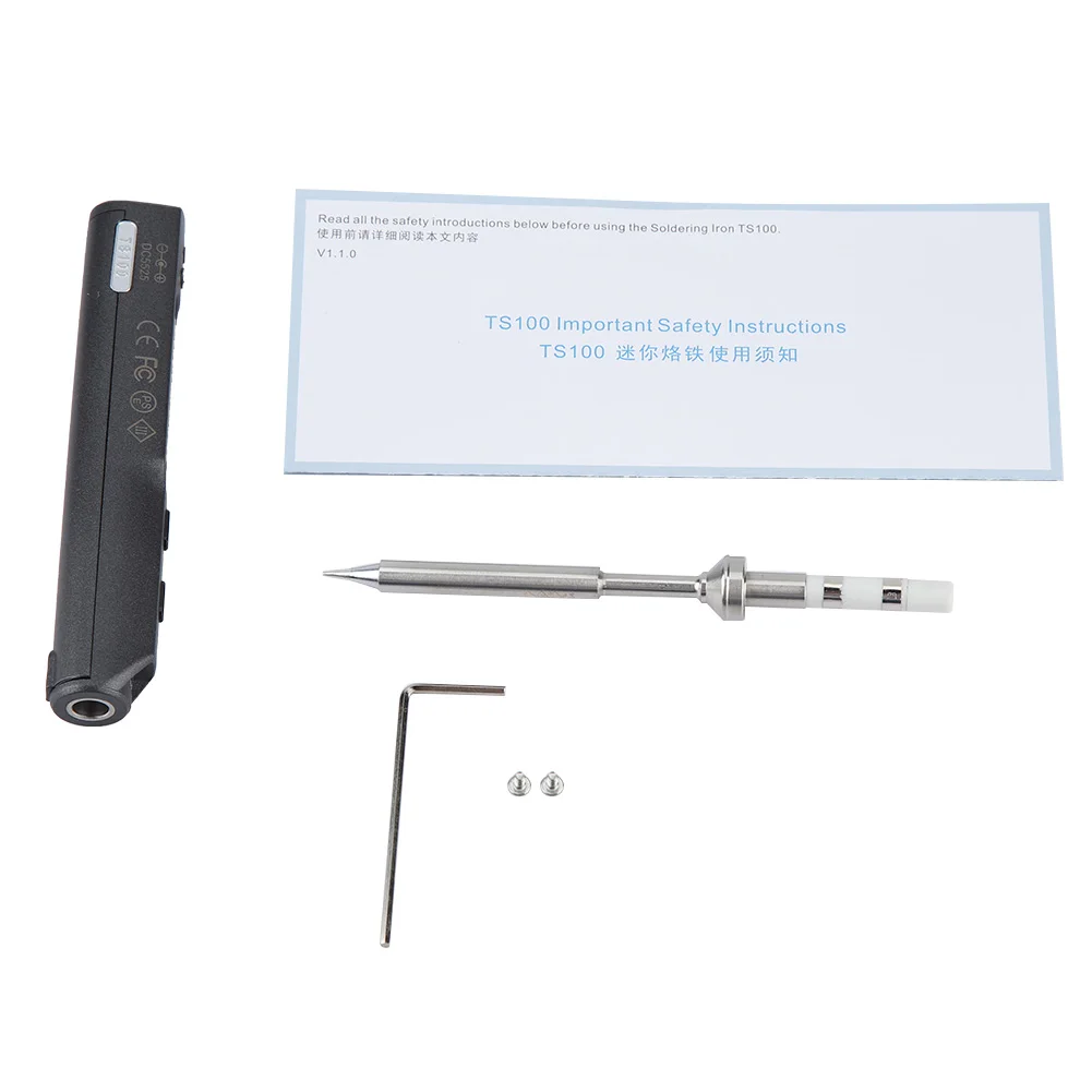 

TS100 Mini Portable Programmable Digital Electric Soldering Iron PCB Repair Tool (TS-BC2) TS100 Soldering Iron§ TS100 Electric