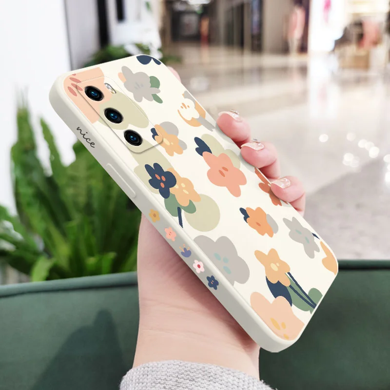Warm Flowers Phone Case For Huawei P50 P40 P30 P20 Nova 10 10SE 9 9SE Mate 50 50E 40 30 20 Pro Lite Cover