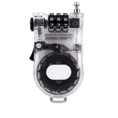 

Выдвижной тросовый замок, защитный замок с паролем, стальной трос, замок для багажа, кодовый замок, 3-значный уличный водонепроницаемый замок