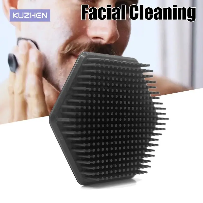 

Скребок для чистки лица для мужчин, миниатюрный силиконовый массажный скраб для глубокой очистки лица, для салона красоты, душа, инструмент ...