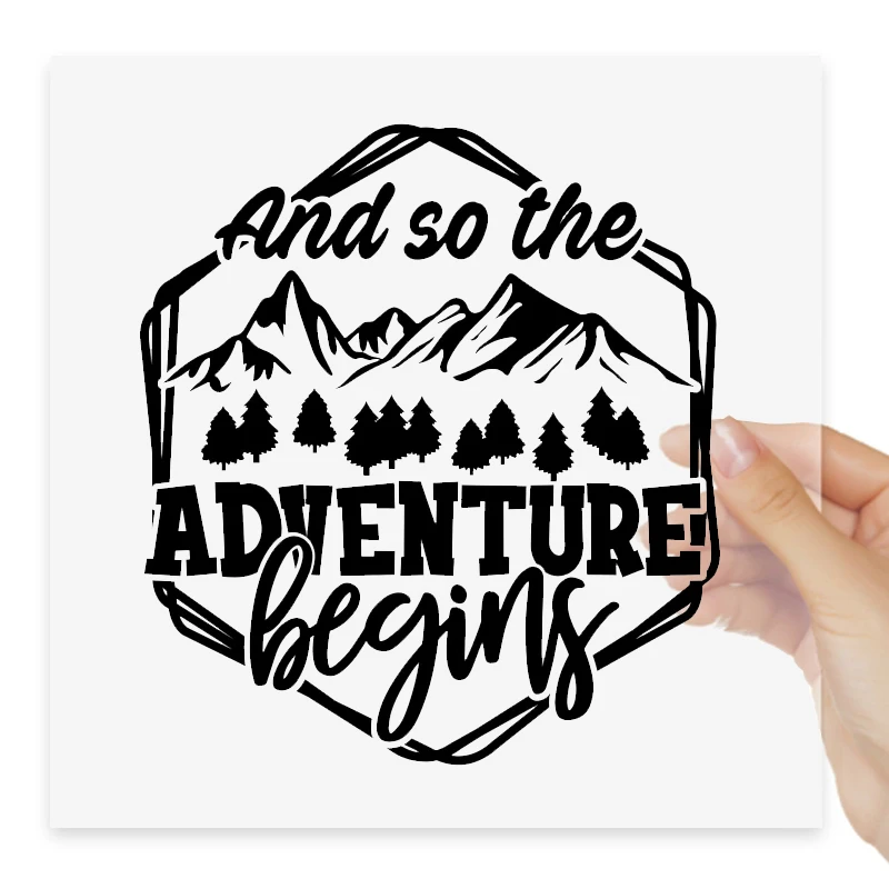 

И так начинается приключение Наклейка Большой автофургон наклейка автодом домов на колесах грузовик Наклейка Автомобильные аксессуары # S90146