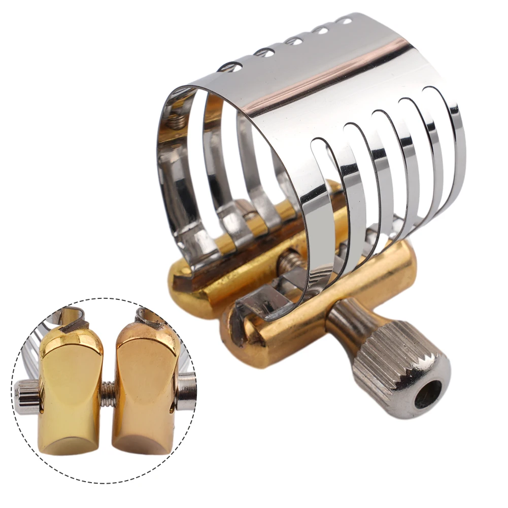 

Adjustable Saxophone Ligature Clip For Tenor Alto Soprano Sax Mouthpiece Replacement Metal Clips Instruments Sax Accessories