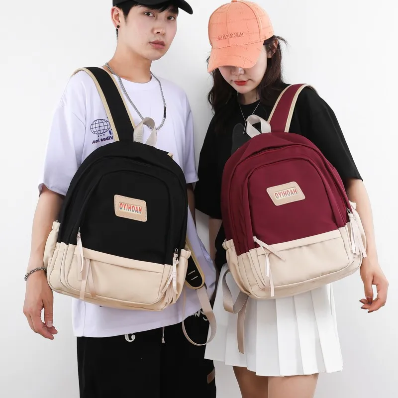 

Модный Большой Студенческий рюкзак, новый рюкзак с значками для девочек, школьная сумка, вместительный женский рюкзак, женский милый удобны...