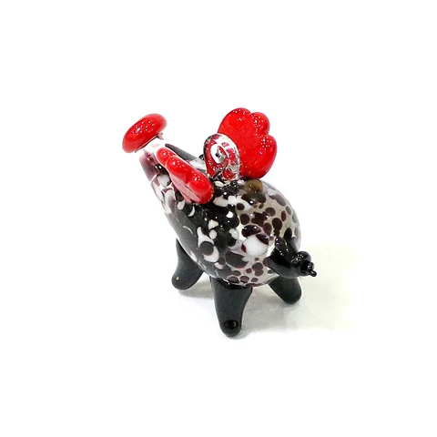 Стеклянная статуэтка свиньи JSSMTLP