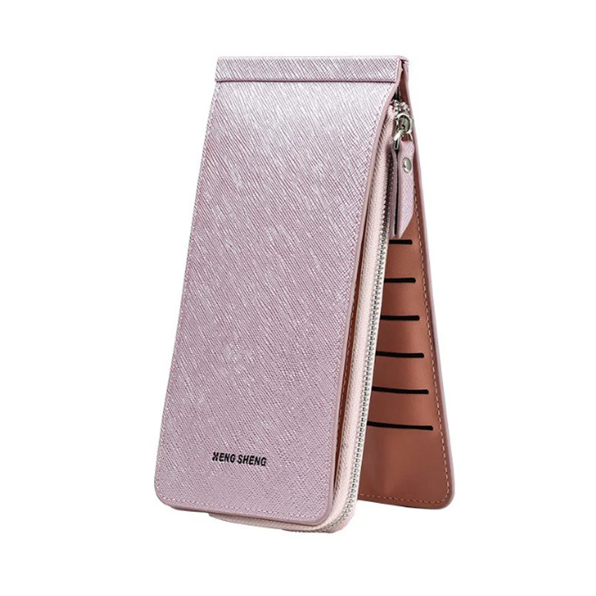 

Women Business Phone Credit Card Holder Woman Long Wallets Female Bag Purses Pocket Cardholder Lady Fashion Zipper Clutch Wallet