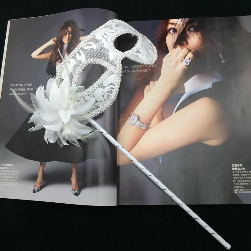 Венеция принцесса Маскарадная маска ручной боковой цветок полупрозрачная лилии