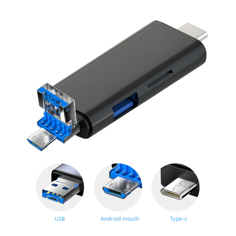 

OTG Card Reader USB 2.0 Smart Memory Card Reader Type C OTG Flash Drive Cardreader Adapter For Computer Accessories