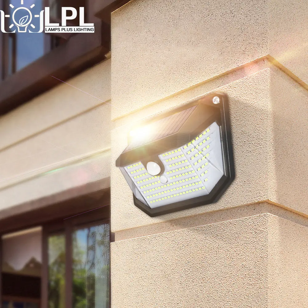 

Уличная лампа на солнечной батарее с датчиком движения, 178 светодиодов