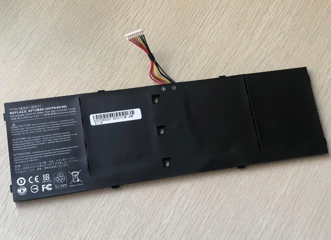 Аккумулятор для ноутбука HSW AP13B3K Acer Aspire V5 R7 V5-572G V5-573G V5-472G V5-473G V5-552G M5-583P V5-572P R7-571 AP13B8K |