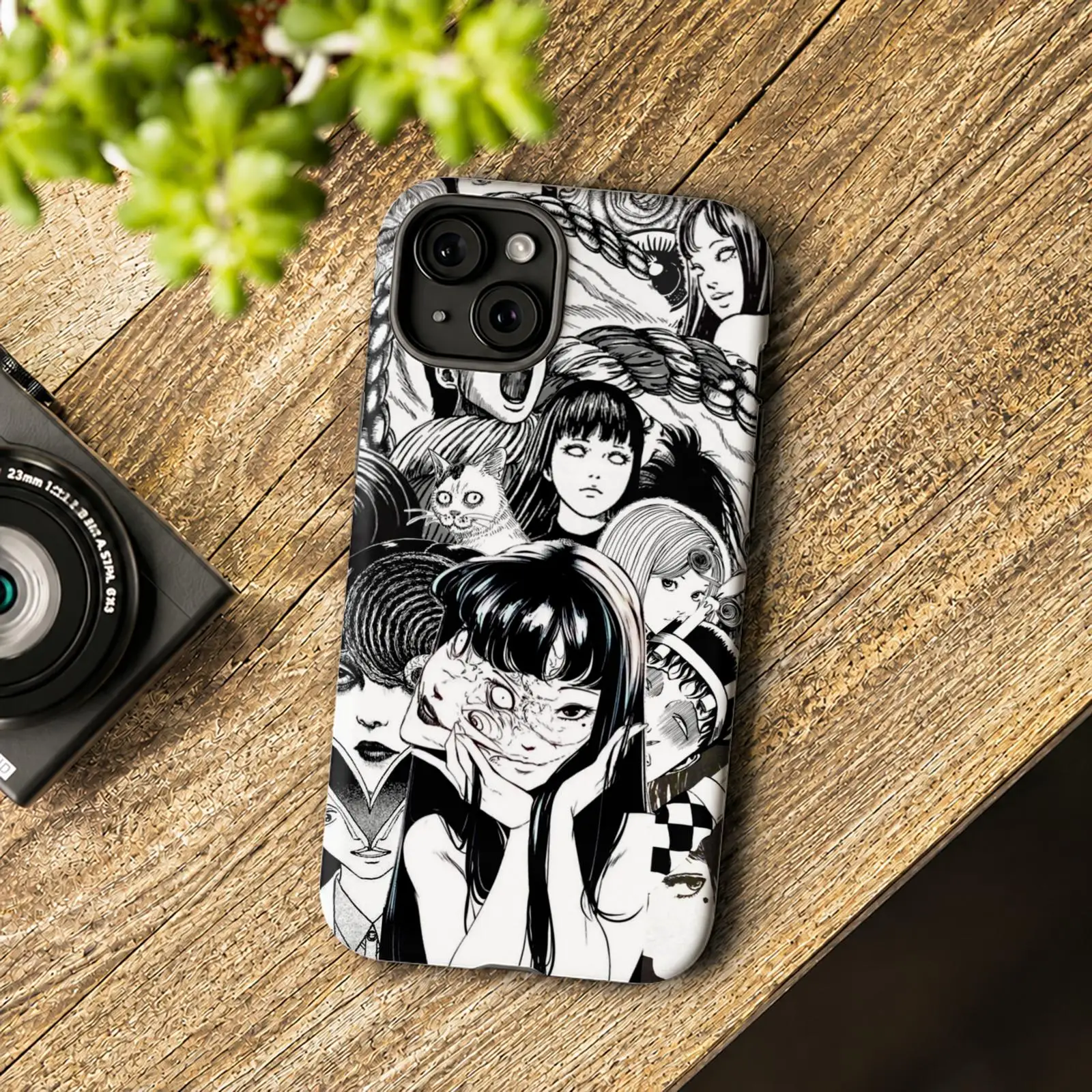 Фото Чехол для телефона J-Junji Ito t-Terror Anime для iPhone 17 16 15 14 13 12 11 Pro Max Air, двухслойный, противоударный защитный чехол №2