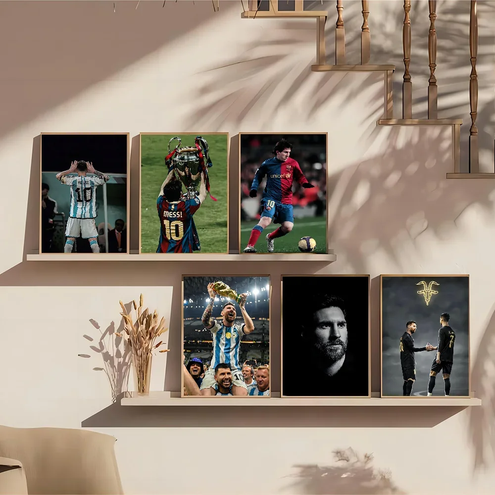 Месси Аргентина Винтажный Постер Hd Качество Ретро Настенное Искусство Домашний