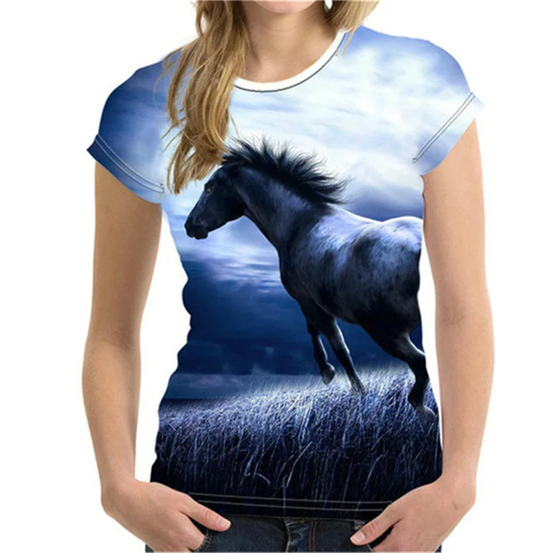 Женская футболка с принтом животных