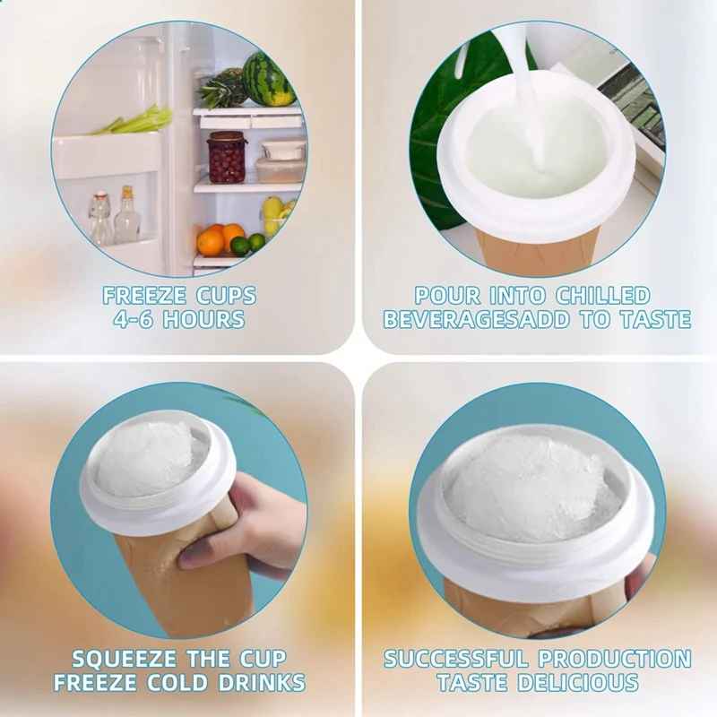 2 шт. sslushy Cup Slushy Maker модернизированная 500 мл TIK TOK Ice заморозка волшебной емкости