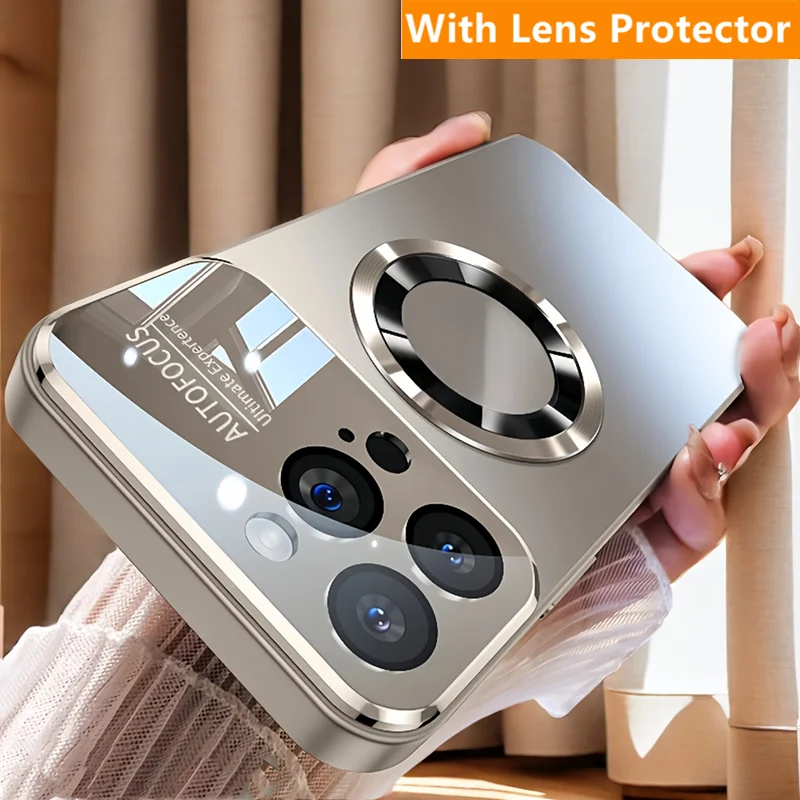 Матовый Магнитный чехол для iPhone 16 15 14 13 12 11 Pro Max Plus