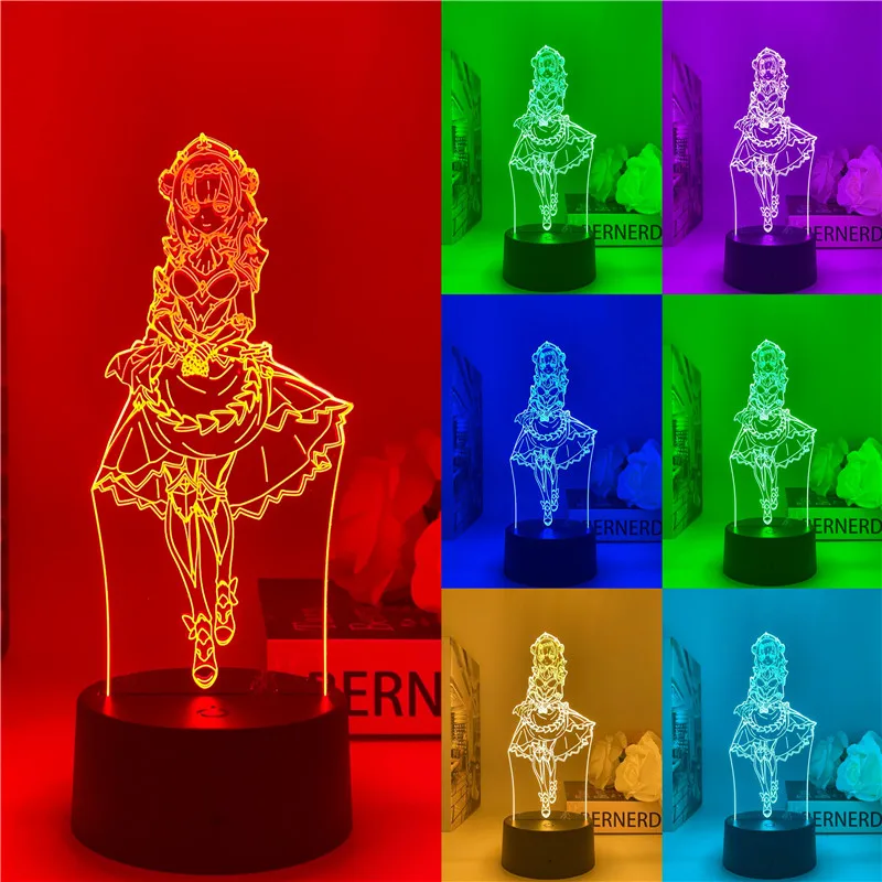 

Impact Noelle night light maid led popular game characters children's bedroom decoration bedside sleep colorful lights