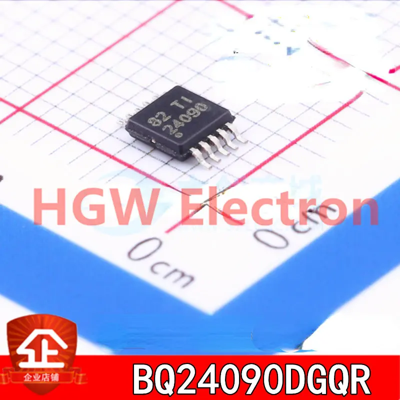 

10pcs New and original BQ24090DGQR Screen printing:24090 MSOP-10 Battery power management chip BQ24090DGQR MSOP10 24090