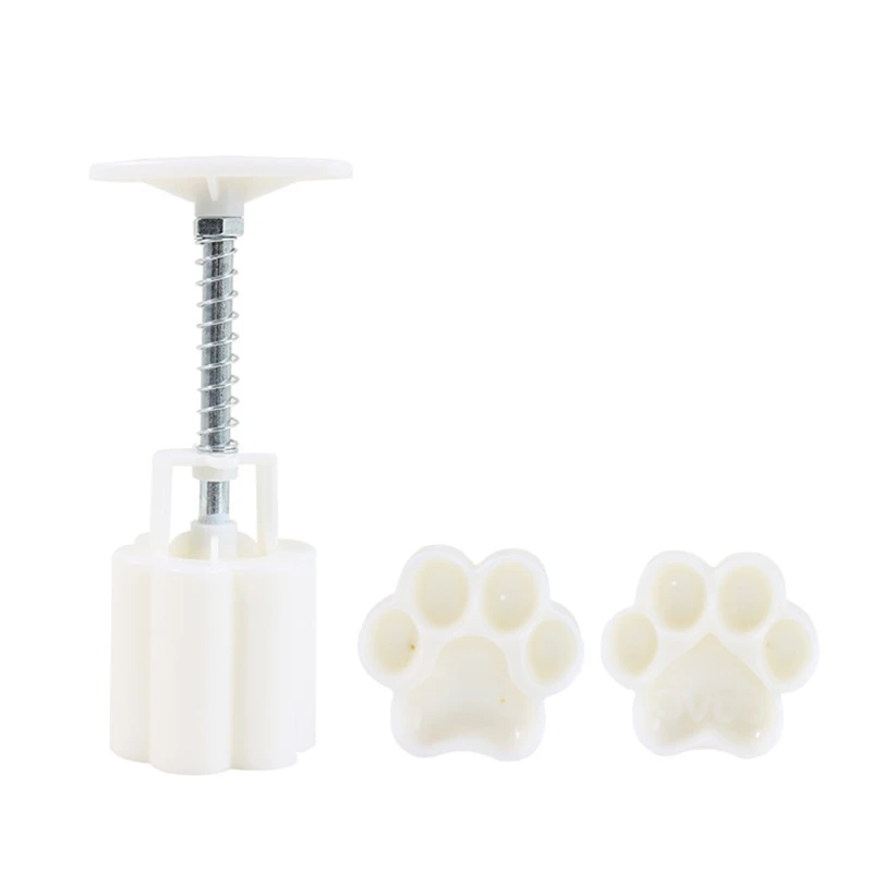 

Moon Cake Mold Cat-Paw Shape Cookie Stamps DIY Hand Press Cookie Dessert Cutter