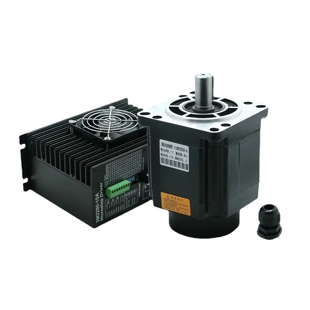 3-фазный комплект шагового двигателя переменного тока NEMA 42 110 мм 8 нм 110BYG350A 3M2280-10A