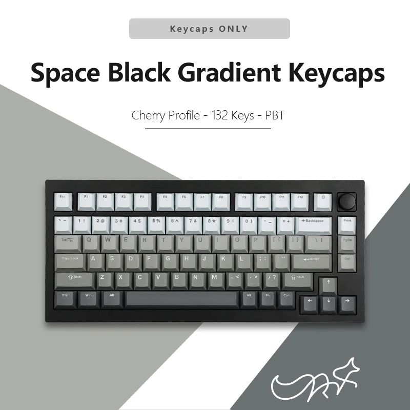 

FL ESPORTS Gradient Keycap Mechanical Keyboard Two-Color Injection Molding Process PBT Material Cherry Profile Keycaps