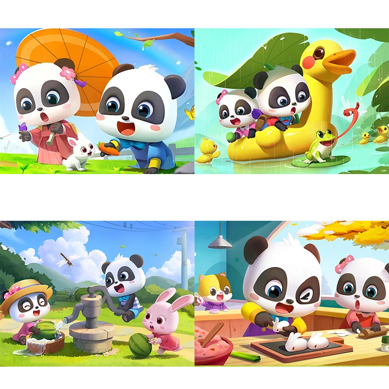 

KamyYi Diamond painting Chinese wind panda rabbit animal diamonds cross-stitch children manual work sitting room adornment