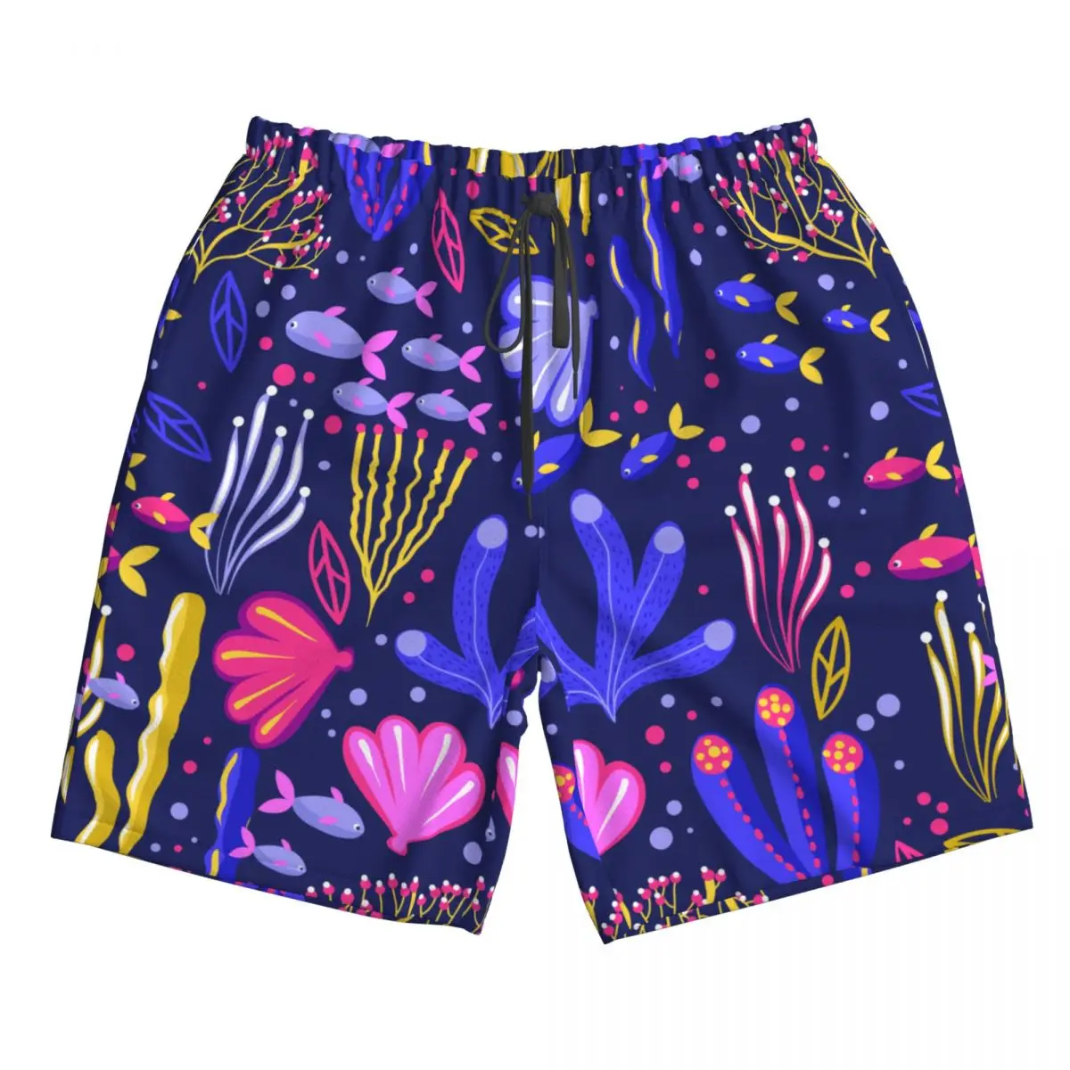 

Мужские пляжные шорты-бермуды, быстросохнущие пляжные шорты кораллового цвета, пляжные шорты для отпуска, для моря, Прямая поставка