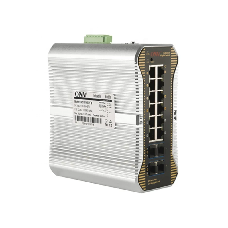 

Управляемый Промышленный ethernet-коммутатор L3, 16 портов, 10G, uplink SFP + для наружной системы безопасности