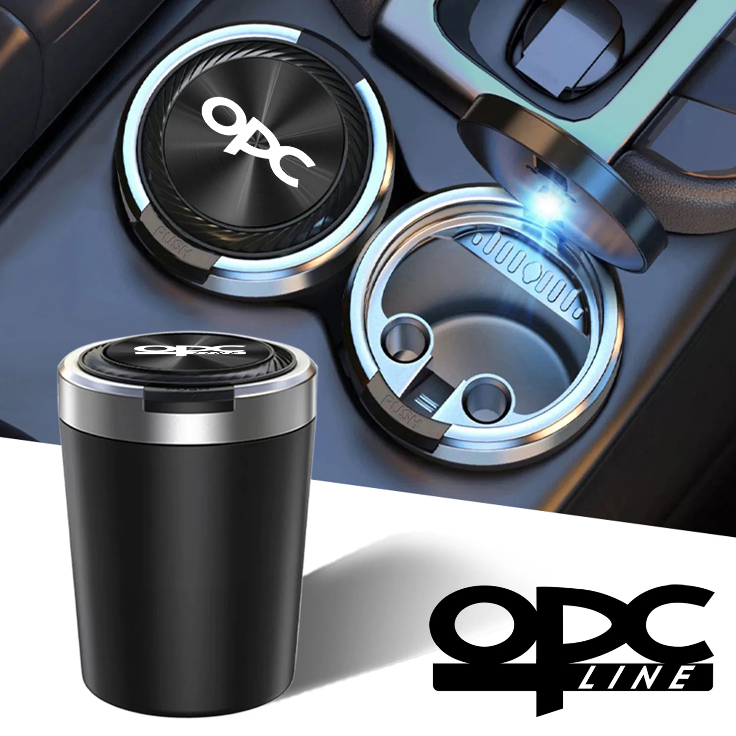 Автомобильная пепельница cenicero с текстурой автомобильных аксессуаров для opel opc