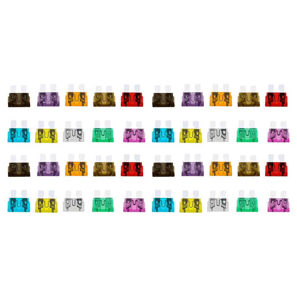 

120pcs Flat Fuses Car Fuses Assortment Boat Replacement Fuses Fuses Fuse Replacement Marine Standard Fuses