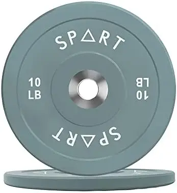 

Coded 2-Inch Rubber Bumper Plate Weight Plate with Stainless Steel Insert Hub for Strength Training, Weightlifting and Crossfit