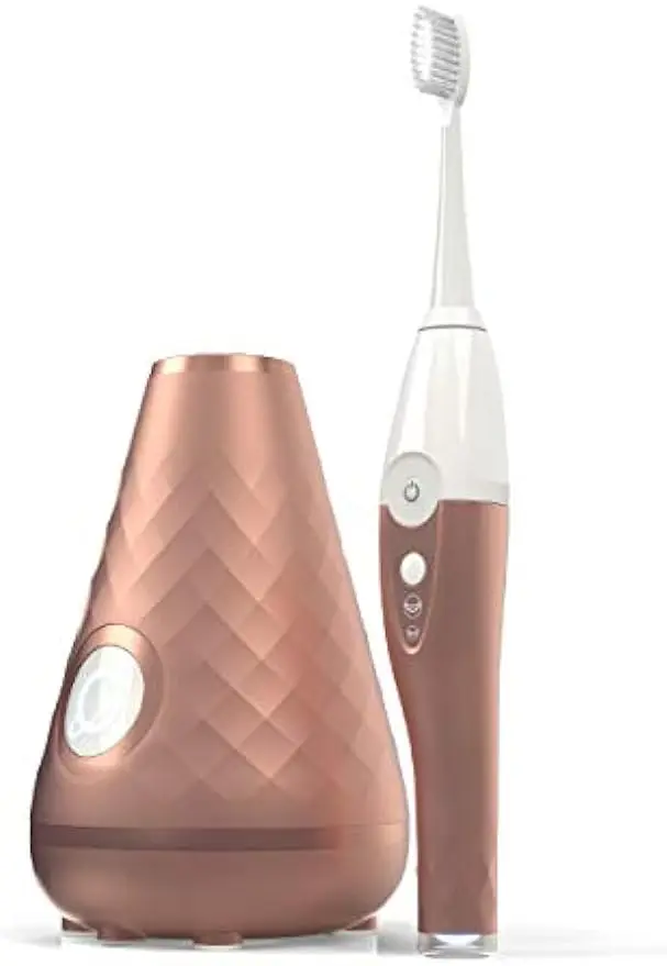 

Tao Clean UV Sanitizing Sonic Toothbrush and Cleaning Station, Electric Toothbrush, Dual Speed Setting, Rose Gold