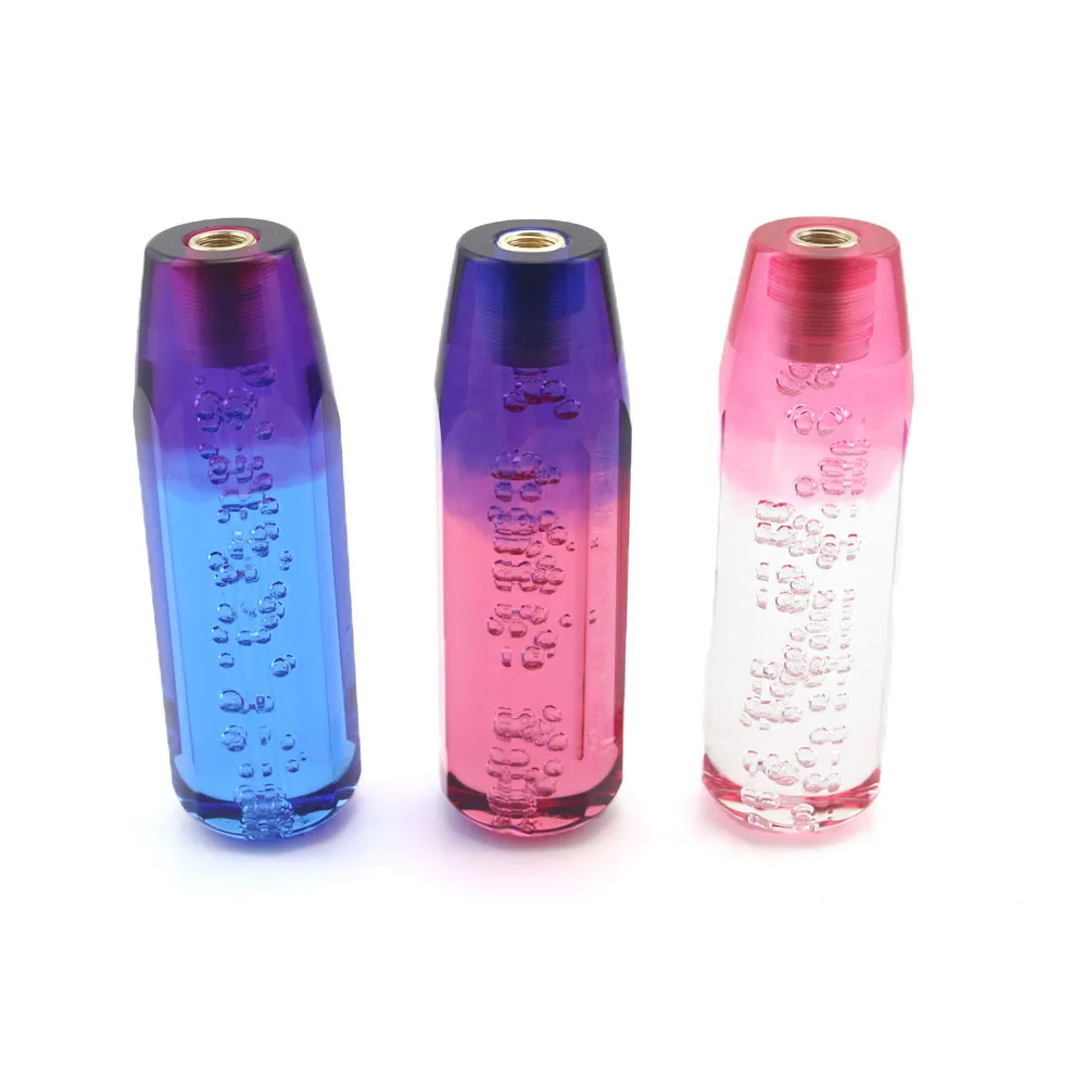 

Universal shift knob color crystal bubble shift lever shift knob manual car styling shift acrylic
