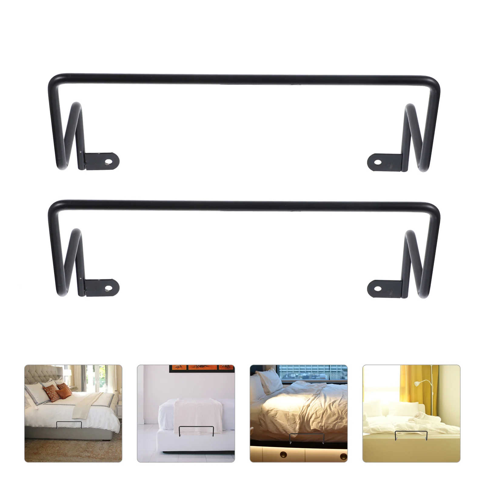 

2 Pcs Retainer Holder Stopper Mattress Stoppers Bed Frame Slide Anti-slip Gripper Light Luxury Fasteners Iron Non-slip Bedding
