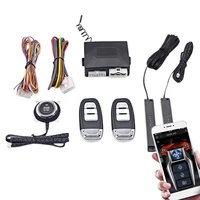 Car Alarm One-Key Start Button Start Engine Phone Remote Control Ignition Kit Car Central Lock Keyless Entry System
