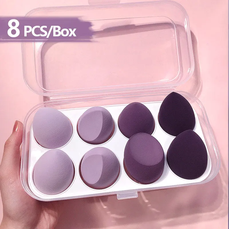 

4 To 8 PCS Beauty Women Cosmetic Puff Sponge Powder Foundation Makeup Tool Set Blender