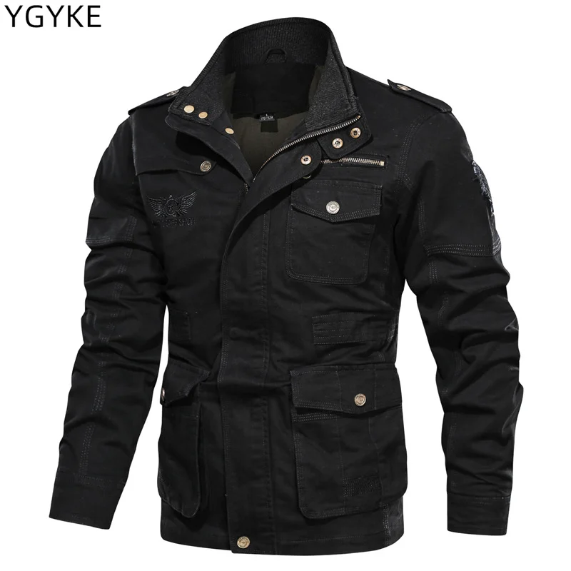 

2022 Autumn and Winter New Men's Trend Jacket Cotton Multi-pocket Tooling Fashion Korean Version Loose Casual Jacket Men