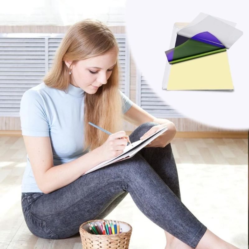 40 листов бумаги для татуированных трафаретов формата А4 простая в использовании