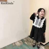 rinikinda spring toddler girls dress full sleeve children dress ruffles lace kids dresses for girls fashion girls clothing