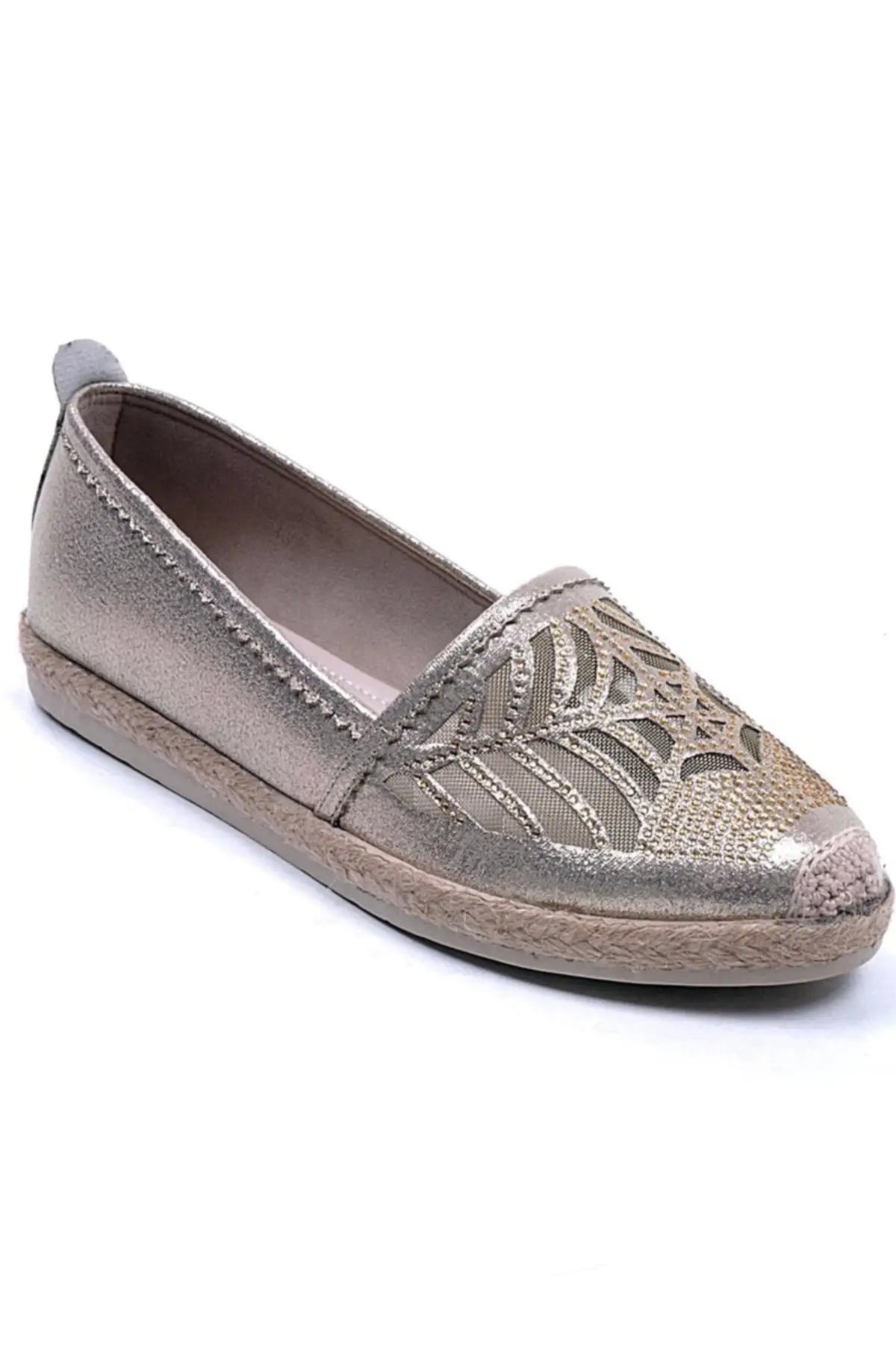 

Women Flats Shoes Gold Daily Espadrilles , Fashion Flats For Ladies Casual Shoes Elegant Flat Summer Footwear